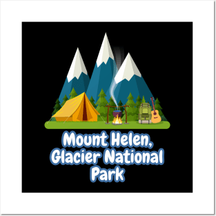 Mount Helen, Glacier National Park Posters and Art